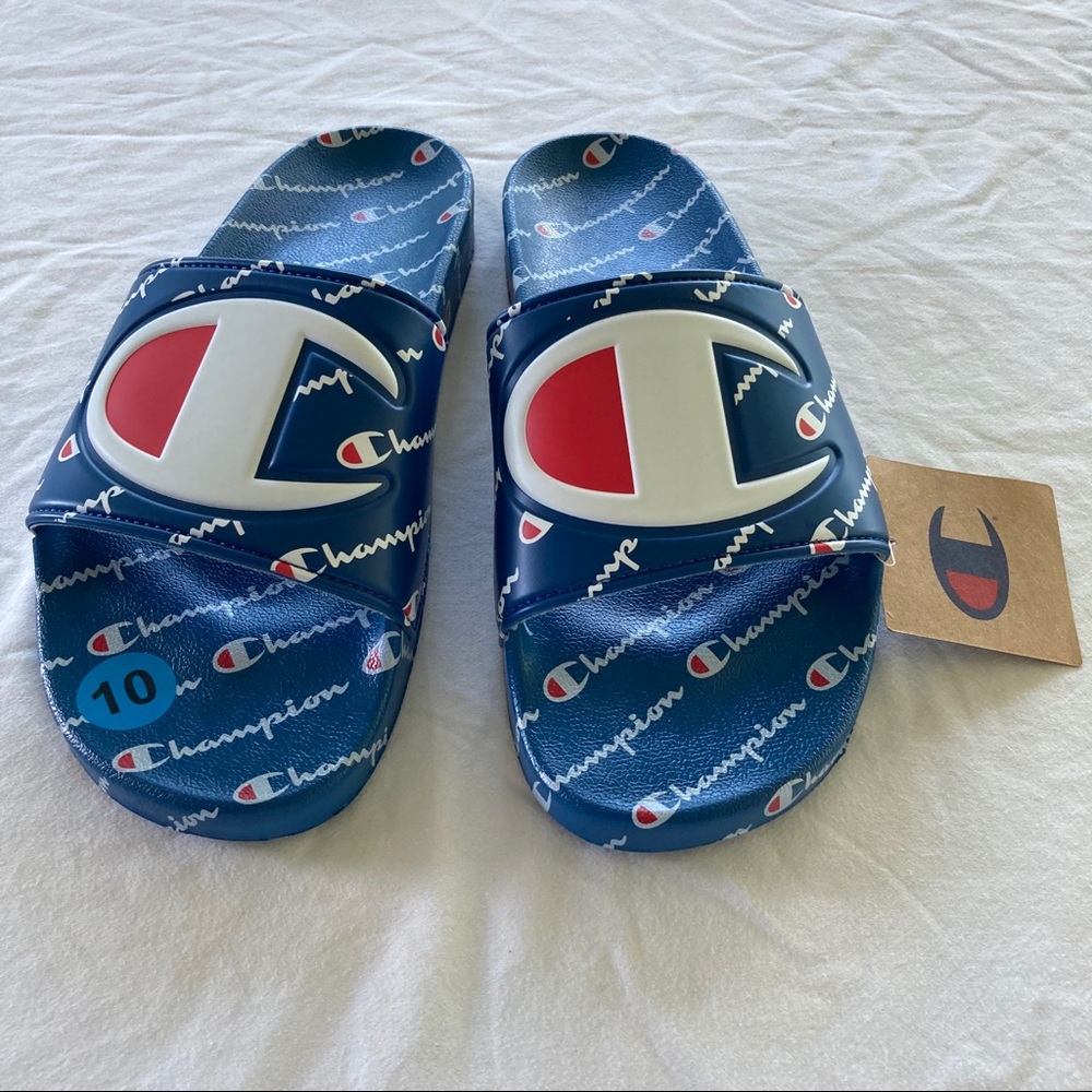Men’s Champion Repeat Royal Slides - Picture 2 of 7